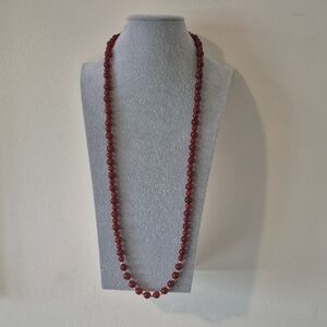 Natural Red Agate Jewelry Necklace& Braclet